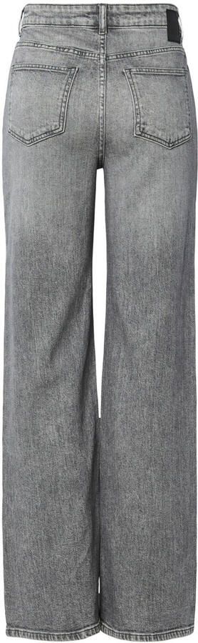 PIECES high waist wide leg jeans grijs - Foto 3
