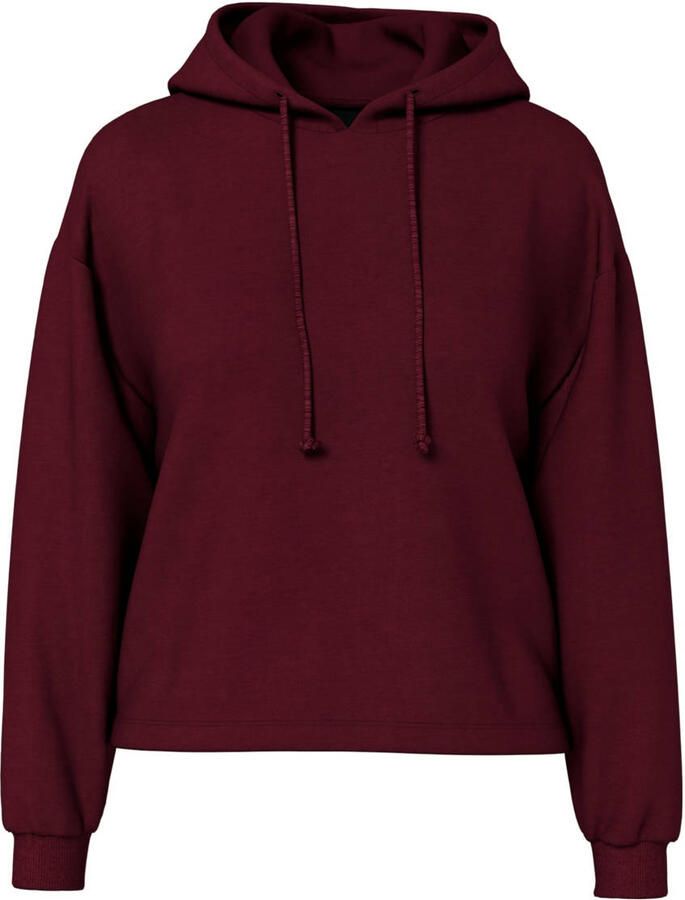 PIECES hoodie PCCHILLI donkerrood