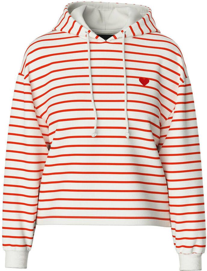 Pieces Hoodie PCCHILLI LS HOODIE STRIPES EMB NOOS BC