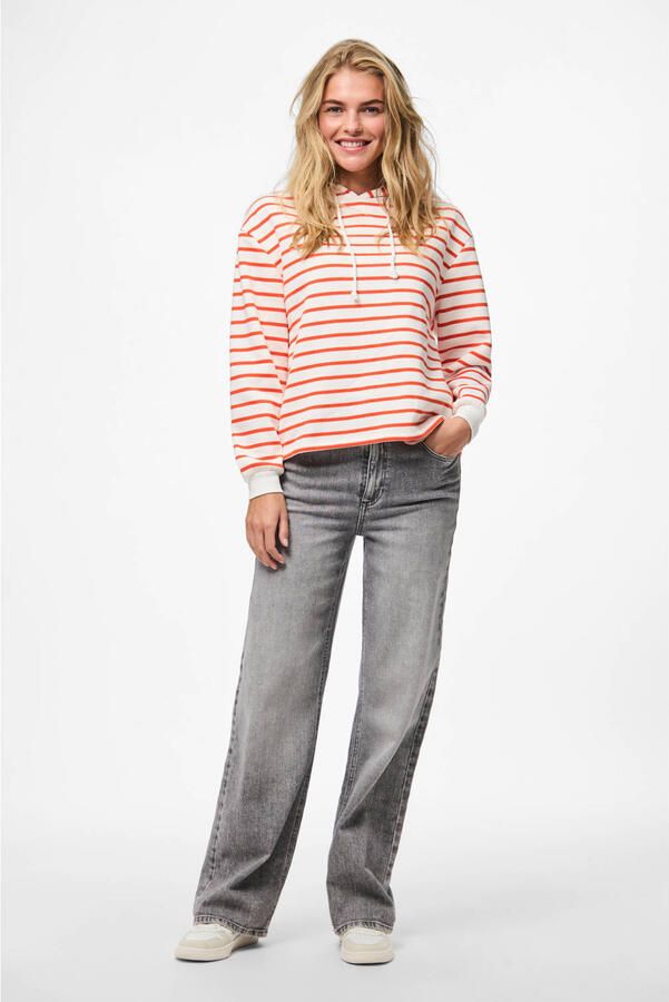 Pieces Loose fit hoodie van katoenmix model 'CHILLI'