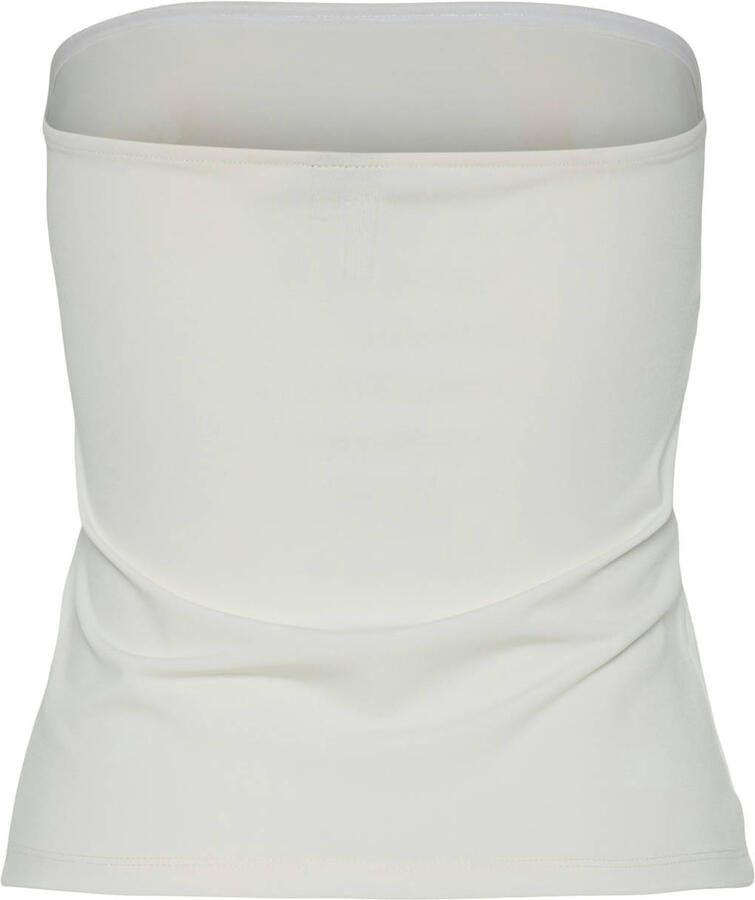 PIECES jersey top PCMADISON wit