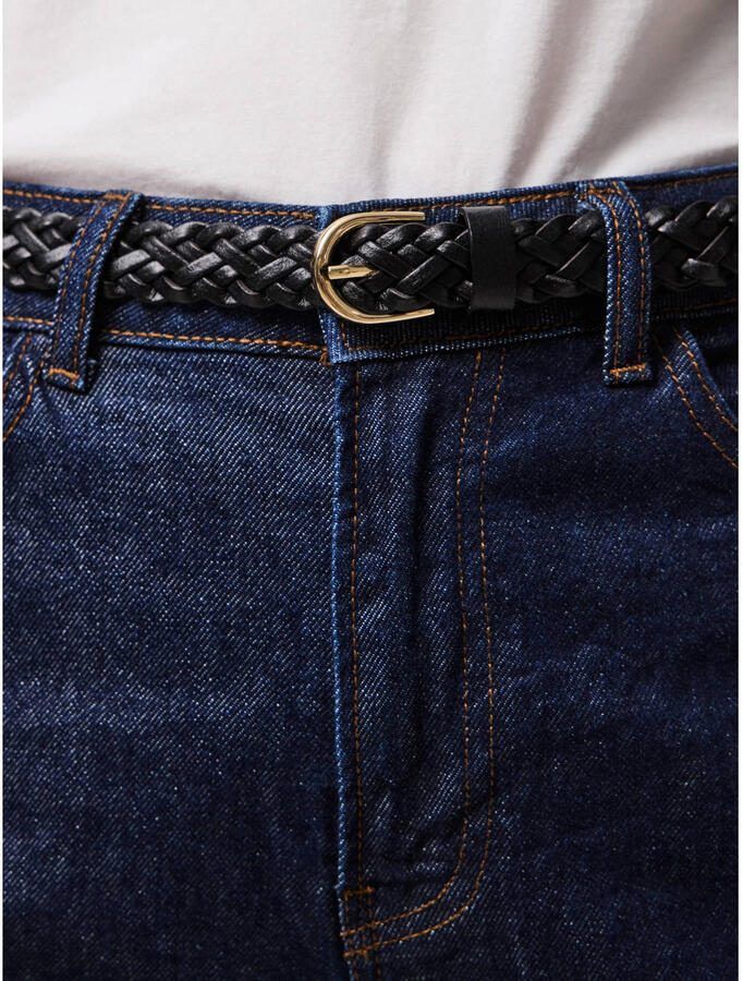 PIECES leren riem PCAVERY zwart - Foto 2