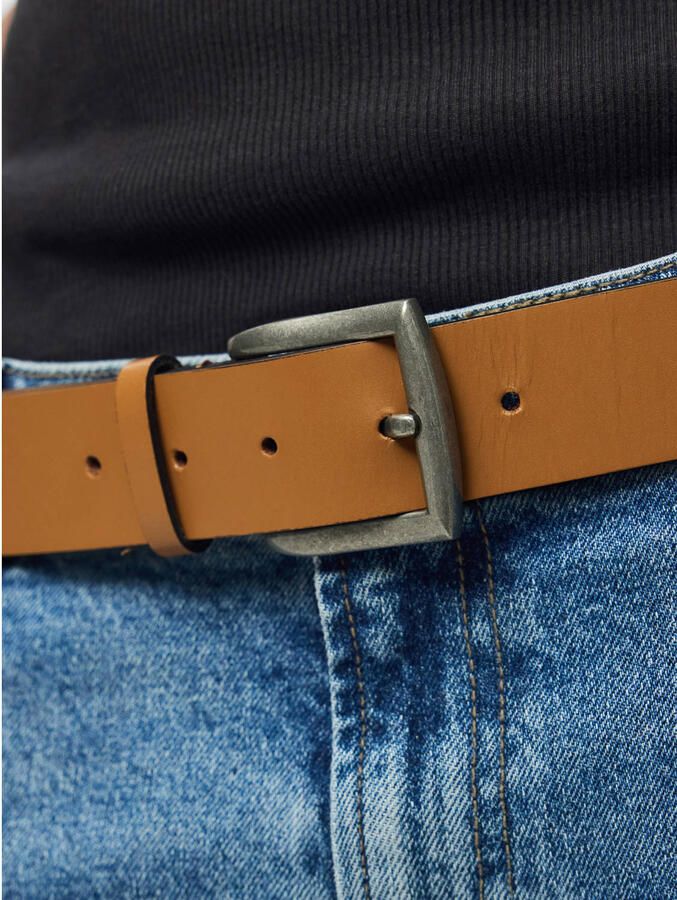 Pieces Leren riem PCNADY LEATHER JEANS BELT NOOS