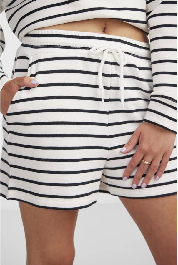 Pieces Regular fit bermuda met elastische band model 'CHILLI'