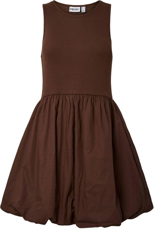 PIECES mini jurk bruin - Foto 2