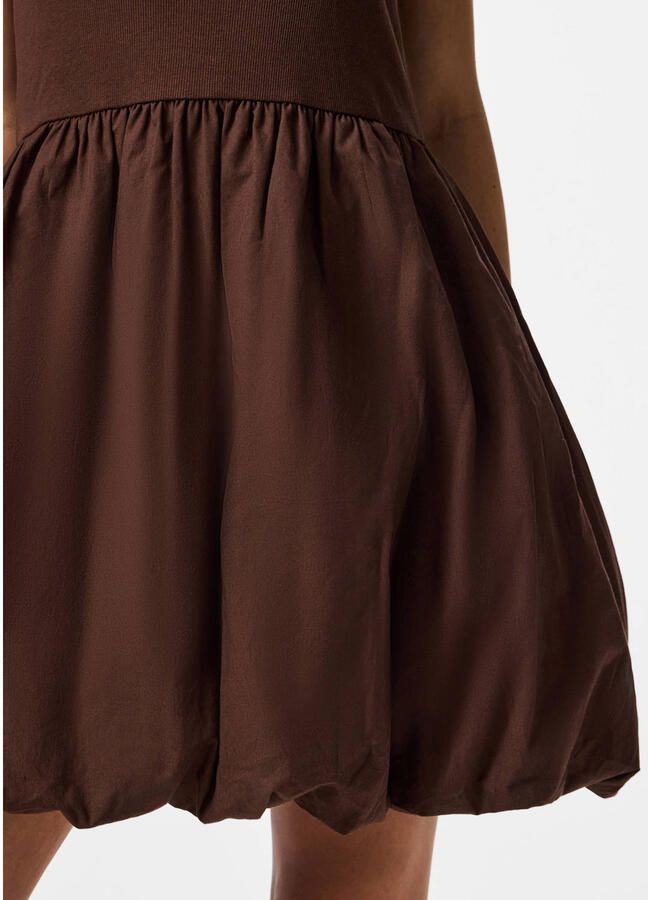 PIECES mini jurk bruin