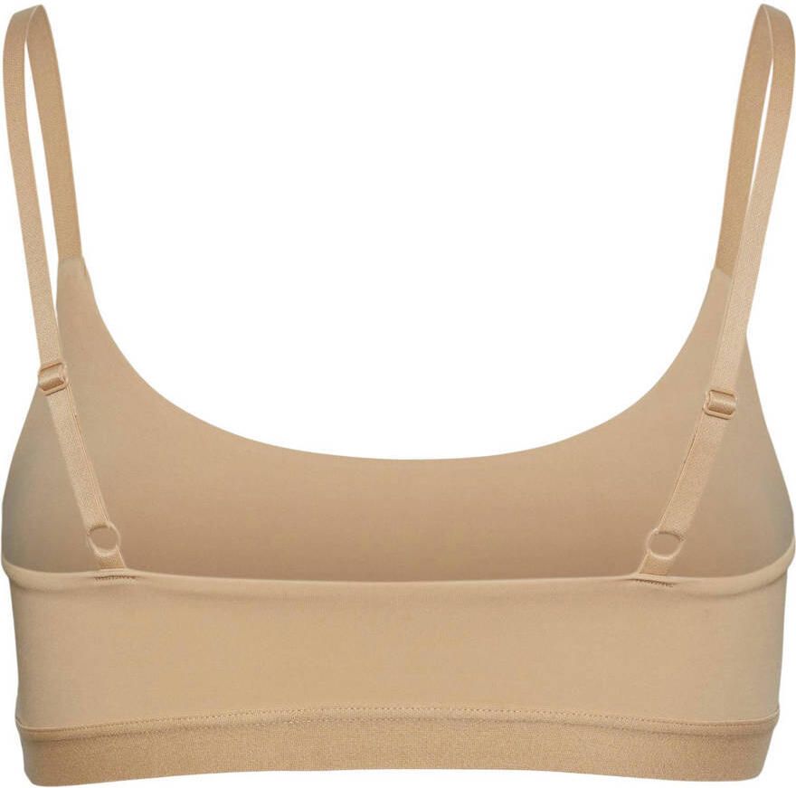PIECES niet-voorgevormde bh top PCNAMEE beige
