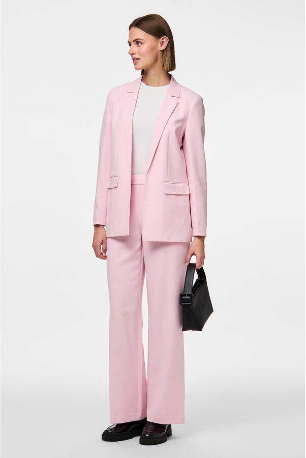 Pieces Loose fit lange blazer met klepzakken model 'BOZZY' - Foto 2