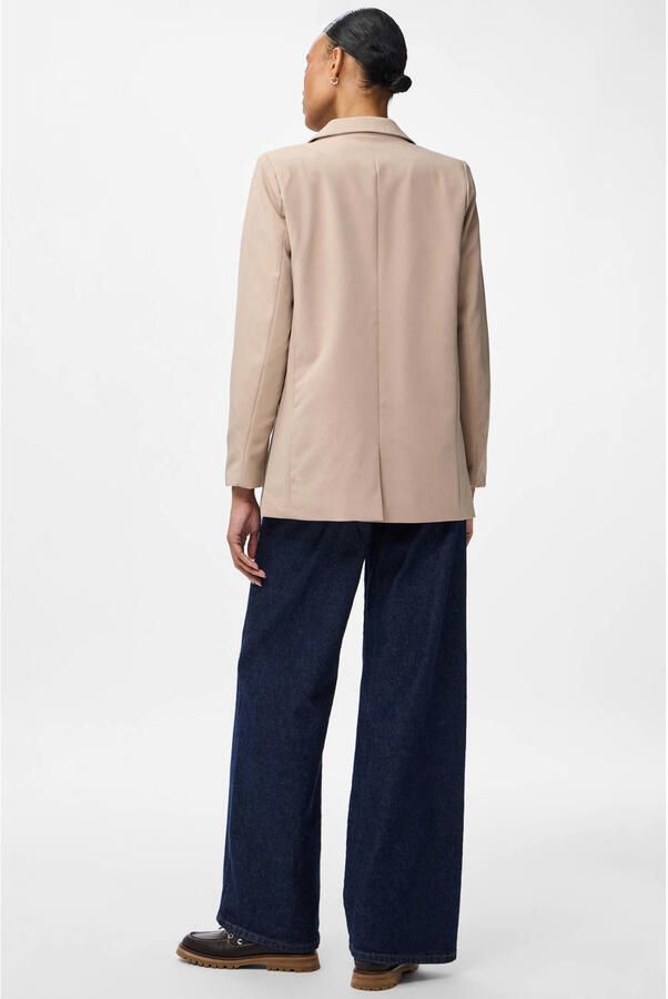 Pieces Loose fit lange blazer met figuurnaden model 'BOZZY'