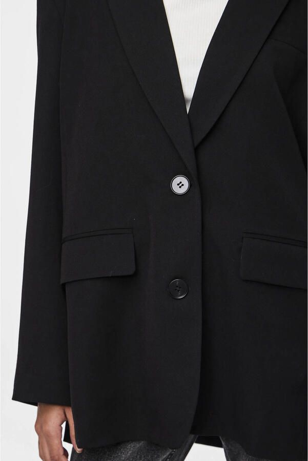 PIECES oversized blazer zwart