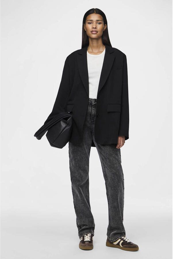 PIECES oversized blazer zwart - Foto 3