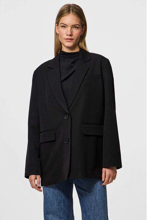 PIECES oversized blazer zwart - Foto 3