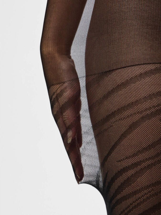 PIECES panty met zebraprint PCRABINE zwart - Foto 3
