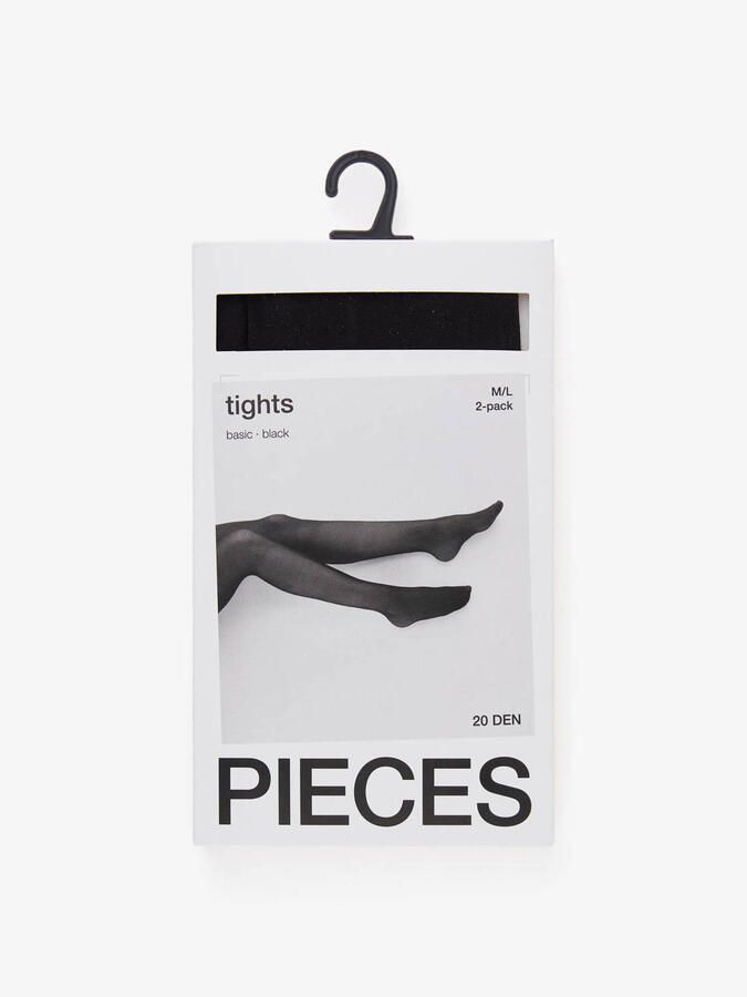 Pieces Panty PCNEW NIKOLINE 20 DEN 2 PACK TIGHTS NOOS (set 2 stuks) - Foto 3