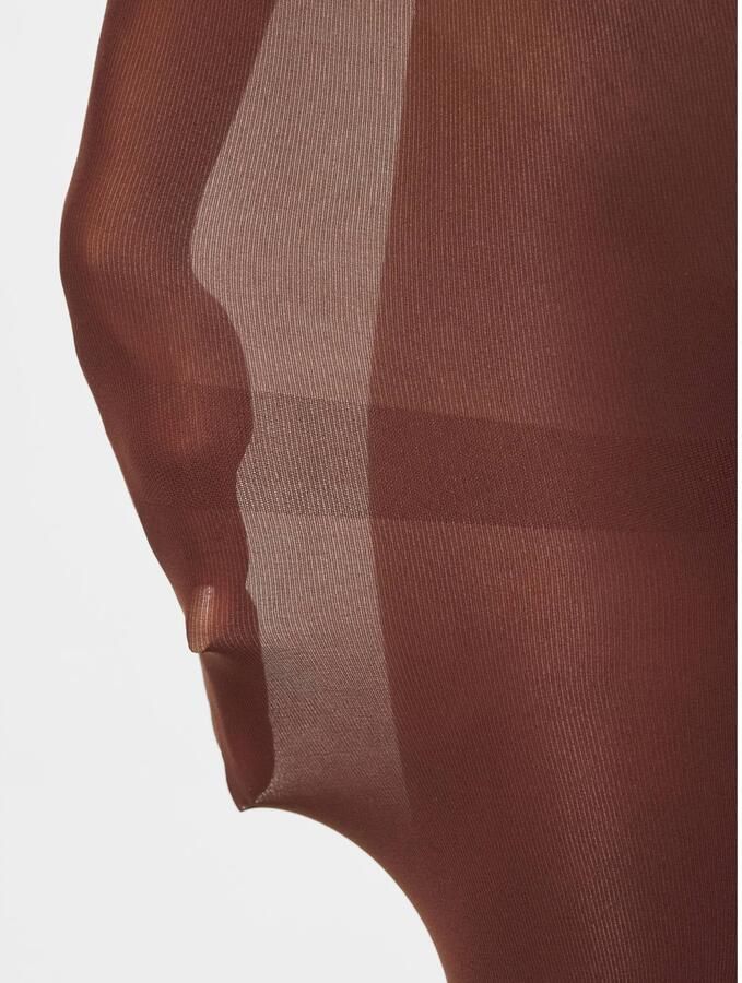 PIECES panty PCANNA 90 denier donkerbruin - Foto 2