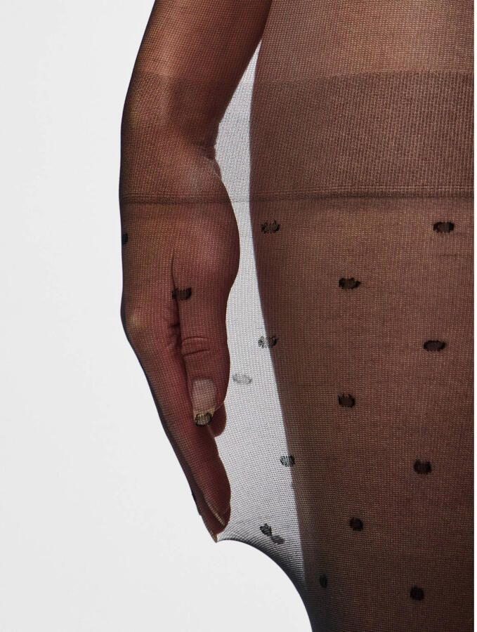 PIECES panty PCNEW NIKOLINE met stippen 20 denier zwart - Foto 2