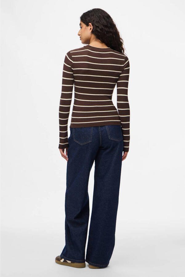 PIECES pullover trui bruin - Foto 3
