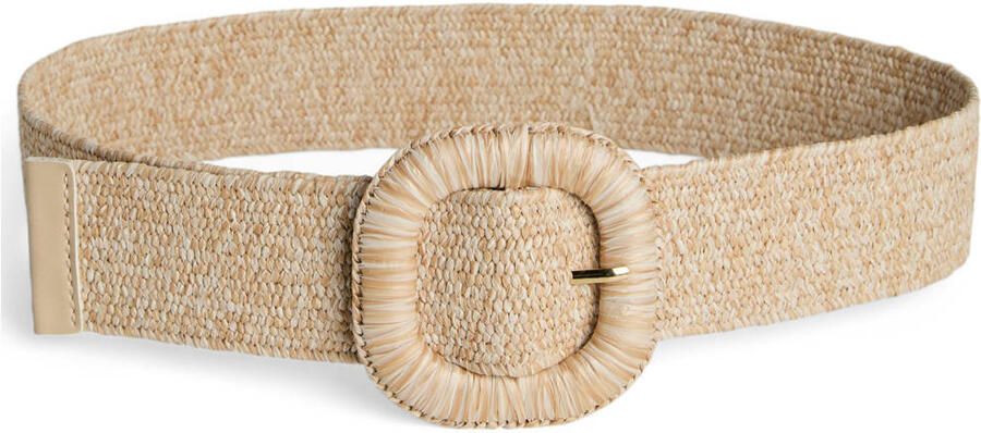 PIECES raffia tailleriem PCVICKI naturel