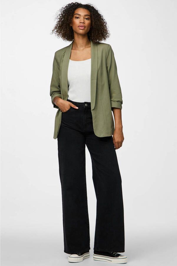 Pieces Blouseblazer PCBOSELLA 3 4 BLAZER NOOS met plooidetail op de mouw - Foto 2