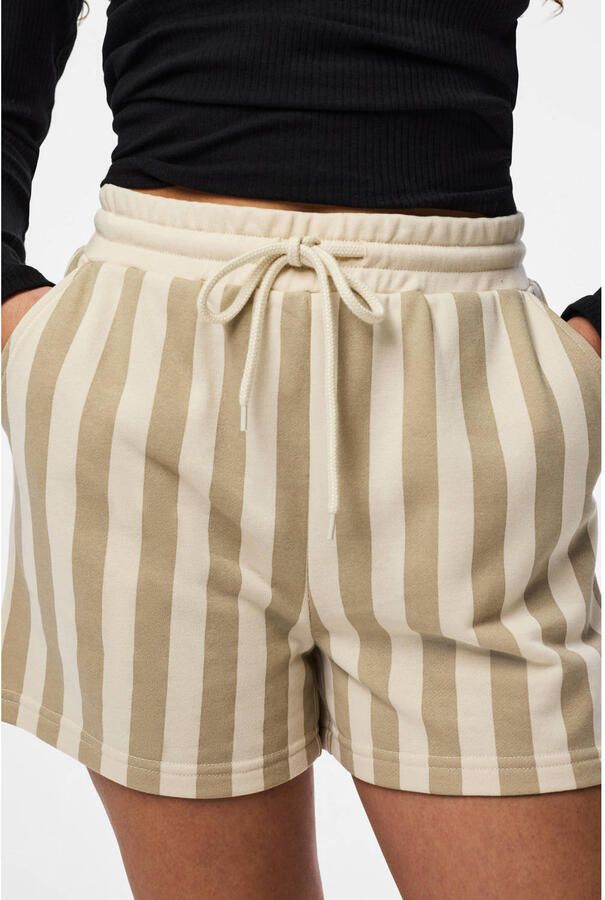 PIECES regular gestreepte sweatshort - Foto 2