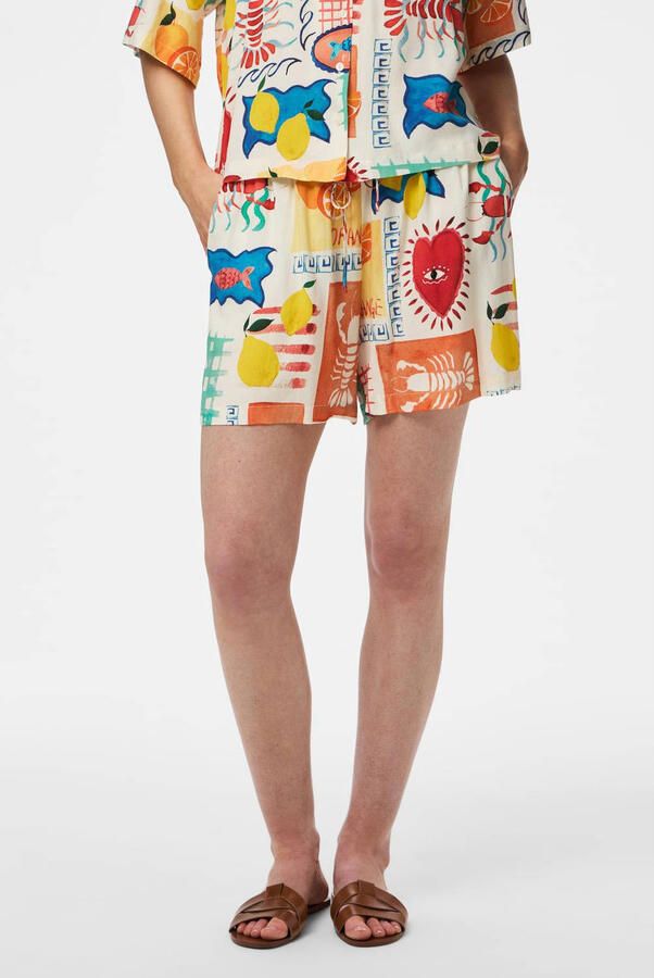 Pieces relaxed fit short van pure viscose model 'KLARISA'