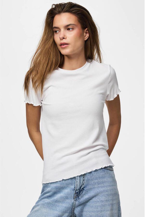 Pieces Shirt met korte mouwen PCNICCA SS O-NECK TOP KAC BFD - Foto 3