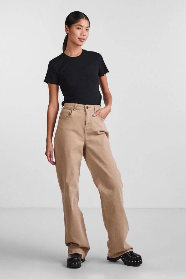 Pieces Shirt met korte mouwen PCNICCA SS O-NECK TOP KAC BFD