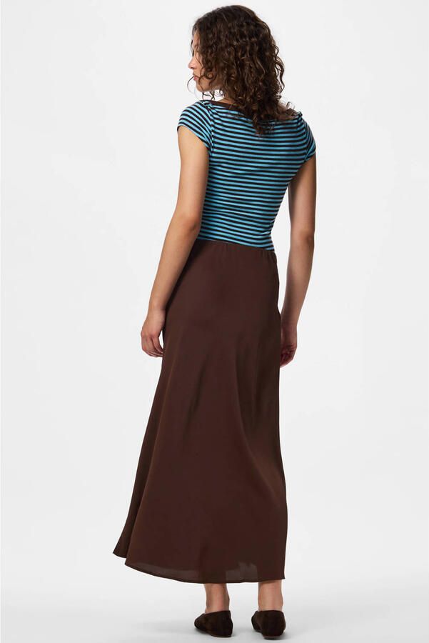 Pieces Uitlopende midirok met elastische band model 'FRANAN' - Foto 2