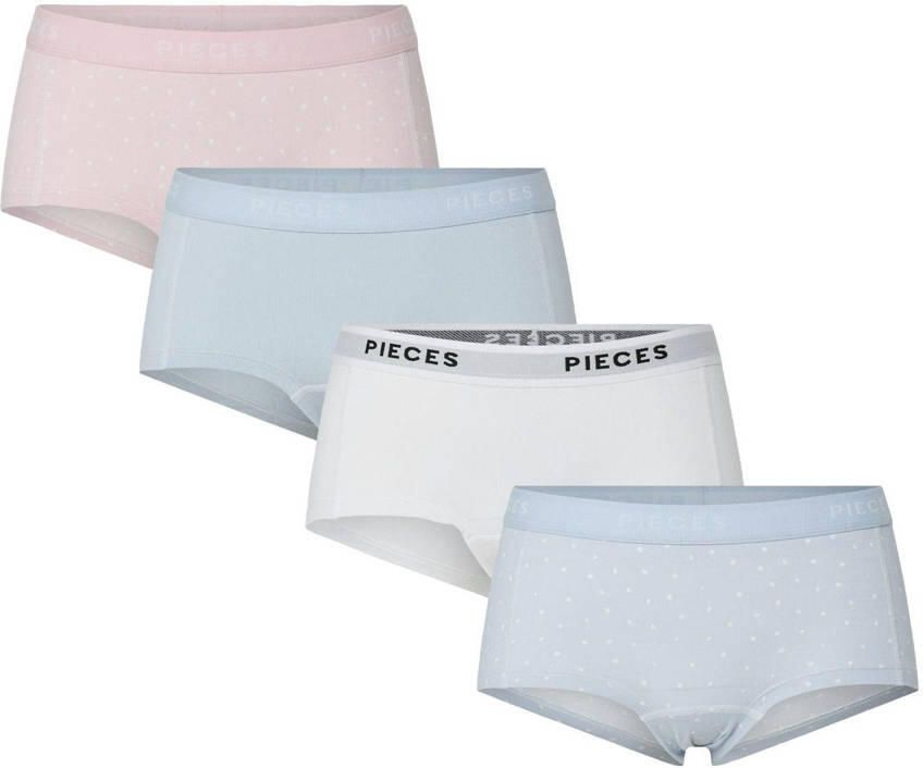 Pieces Hipster PCLOGO LADY 4 PACK AOP SOLID NOOS BC (set 4 stuks) - Foto 2