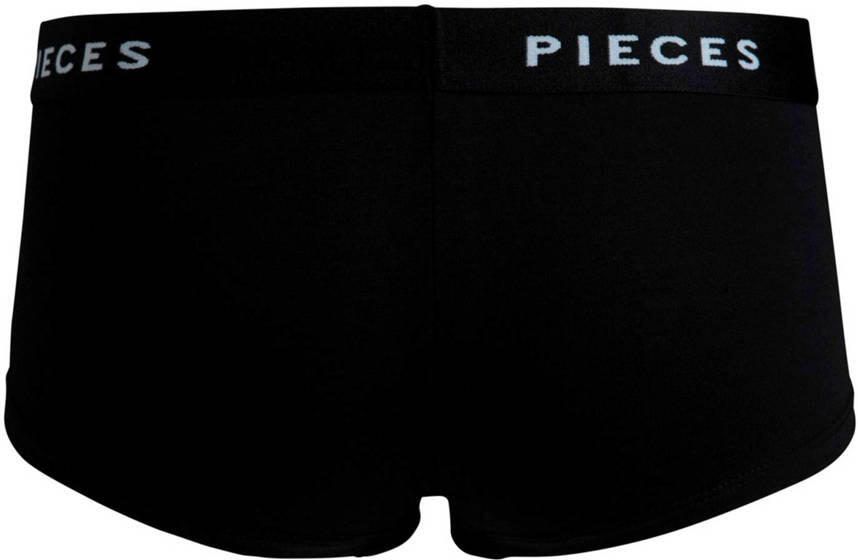 PIECES short PCLOGO zwart