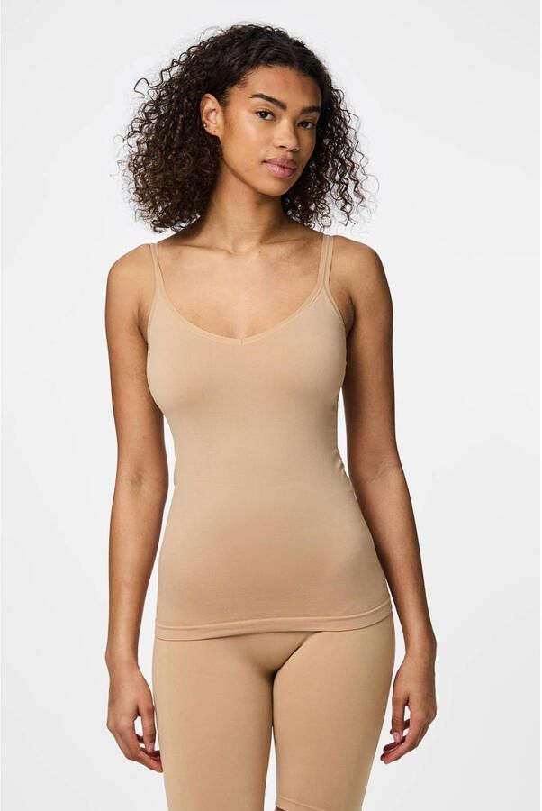 PIECES singlet PCPLAIN beige - Foto 3