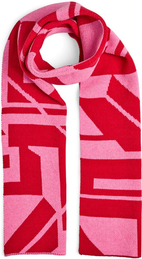 PIECES sjaal PCJULIE roze rood