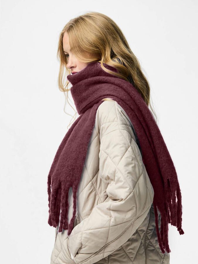 Pieces Sjaal met lange franjes model 'NIKITA' - Foto 3