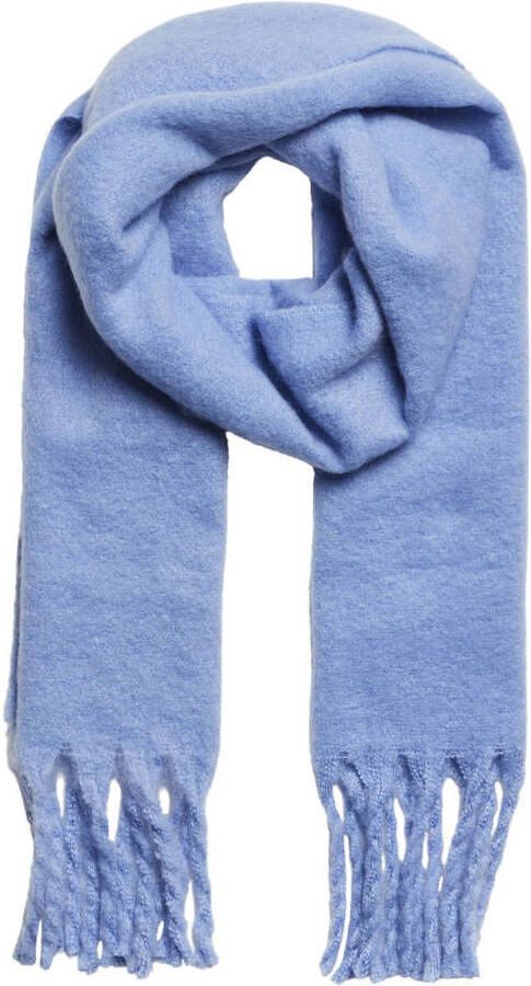 Pieces Sjaal met lange vilten franjes model 'NIKITA'