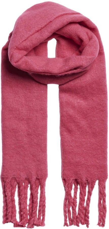 Pieces Sjaal met lange vilten franjes model 'NIKITA' - Foto 3