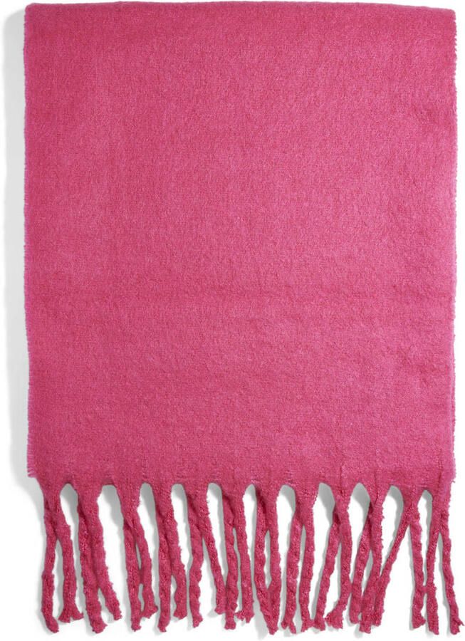 Pieces Sjaal met lange vilten franjes model 'NIKITA' - Foto 2