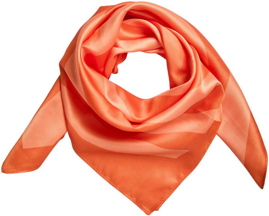 PIECES sjaaltje PCKONNIE met zebraprint oranje