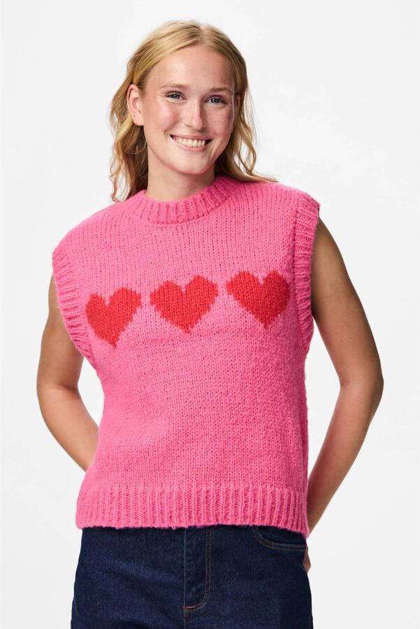 Pieces Regular fit grof gebreide spencer model 'JOVE' - Foto 1