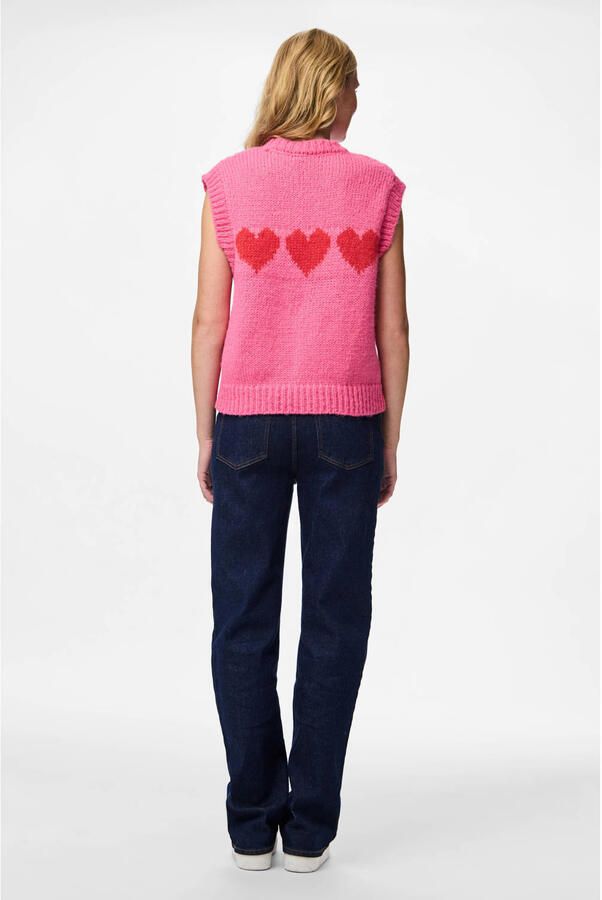 Pieces Regular fit grof gebreide spencer model 'JOVE' - Foto 3
