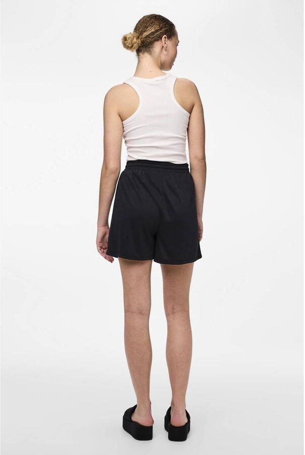 Pieces relaxed fit stoffen shorts van viscosemix model 'ANORA'