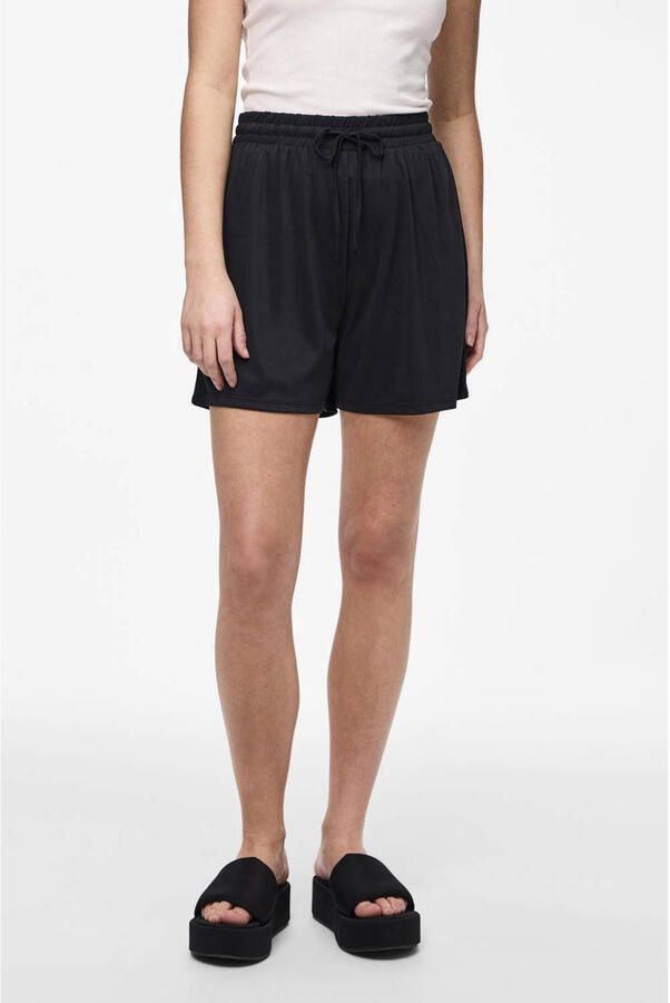 Pieces relaxed fit stoffen shorts van viscosemix model 'ANORA' - Foto 4
