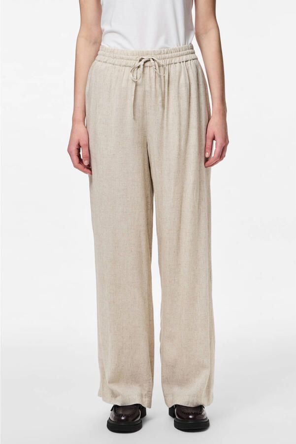 Pieces Comfortbroek PCPIA HW WIDE PANTS WVN NOOS