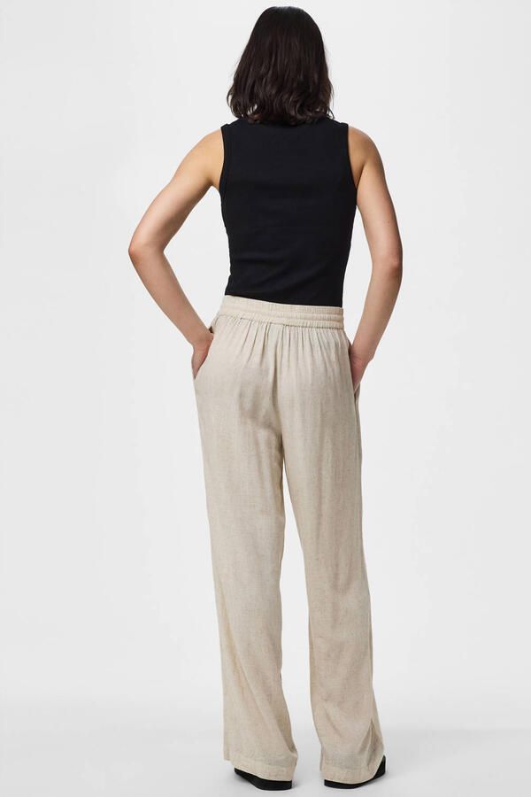 Pieces Comfortbroek PCPIA HW WIDE PANTS WVN NOOS - Foto 5