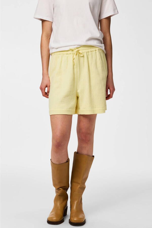 Pieces Comfort fit shorts van zuiver katoen model 'SASTINA'