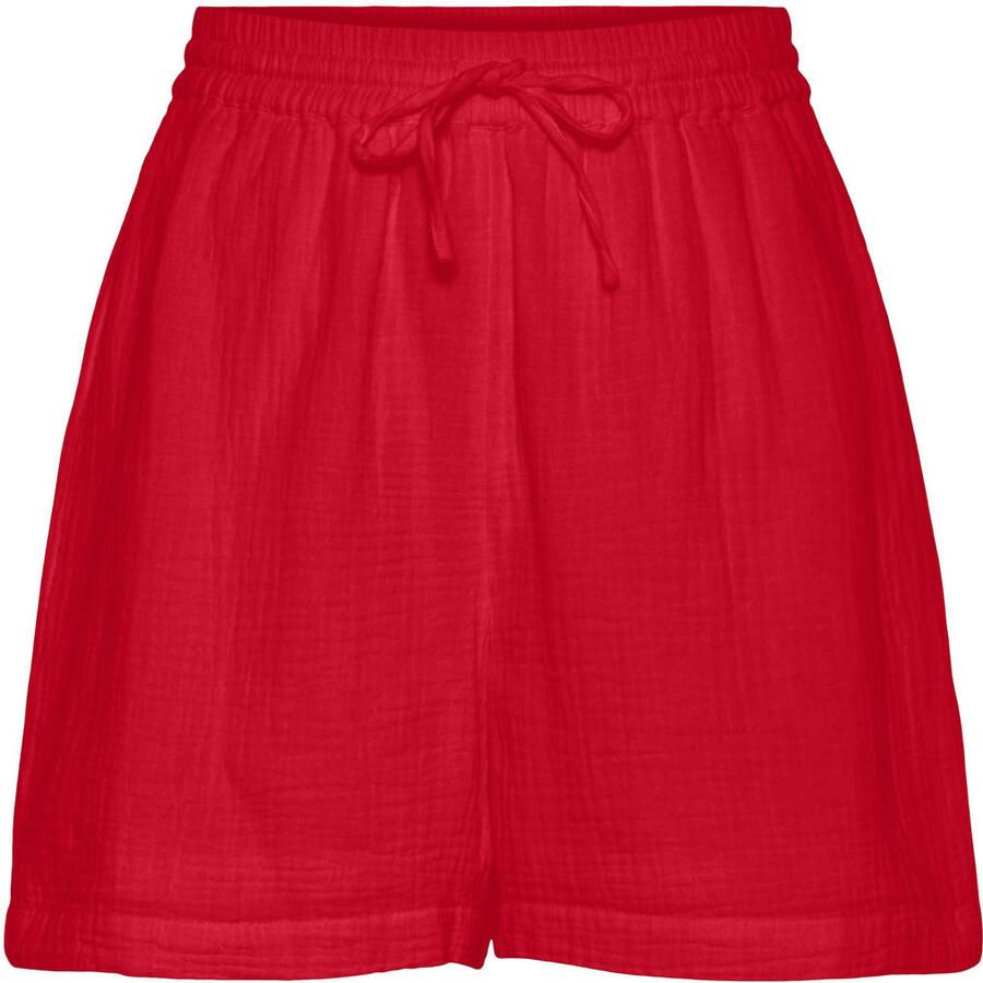 PIECES straight high waist casual short