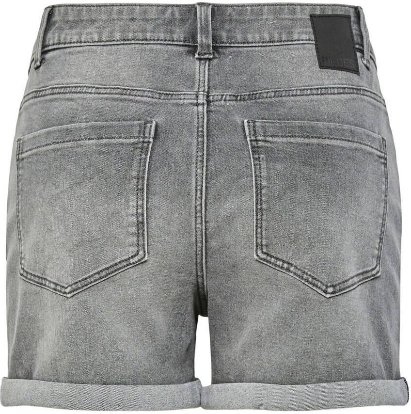 Pieces Regular fit korte jeans van katoenmix model 'PEGGY'