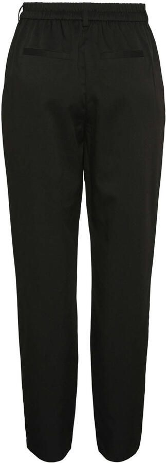 PIECES straight regular waist pantalon zwart