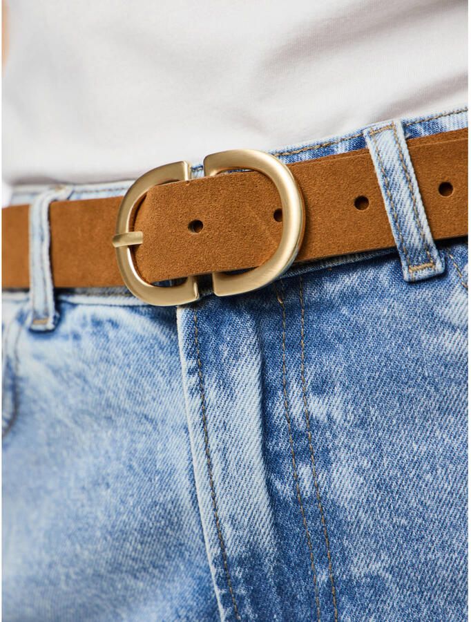 Pieces Leren riem PCJUVA SUEDE JEANS BELT NOOS