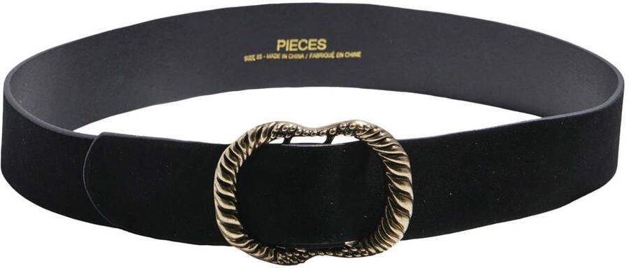 PIECES suède riem PCNIKKA zwart