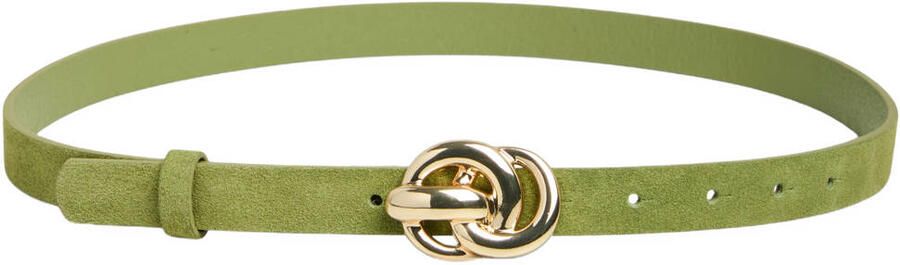 PIECES suède riem PCPORA groen
